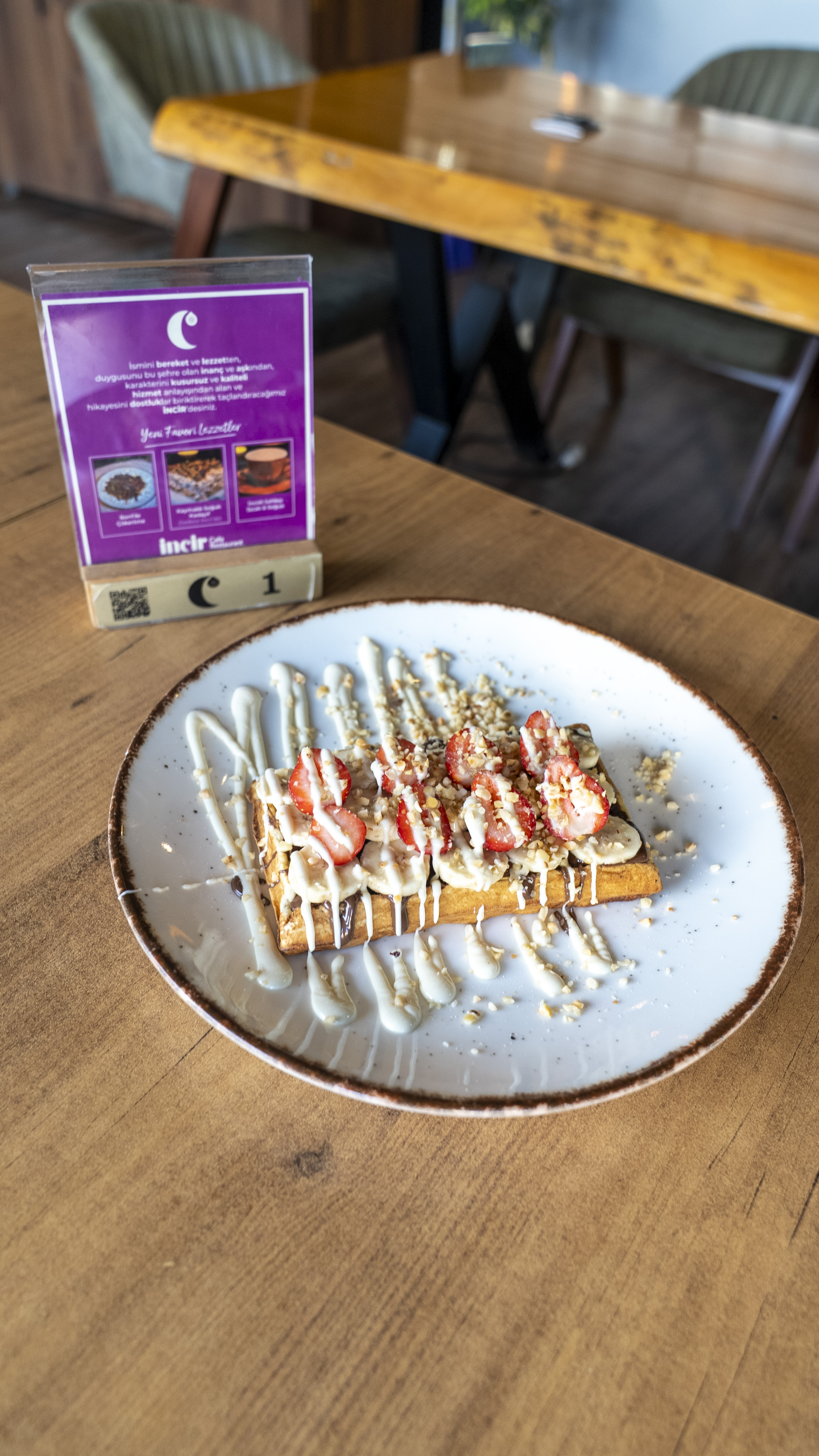 Çift Meyveli Waffle